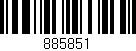 Código de barras (EAN, GTIN, SKU, ISBN): '885851'