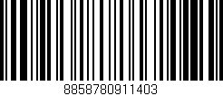 Código de barras (EAN, GTIN, SKU, ISBN): '8858780911403'