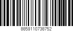 Código de barras (EAN, GTIN, SKU, ISBN): '8859110738752'