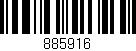Código de barras (EAN, GTIN, SKU, ISBN): '885916'