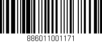 Código de barras (EAN, GTIN, SKU, ISBN): '886011001171'
