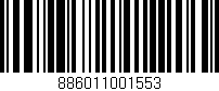 Código de barras (EAN, GTIN, SKU, ISBN): '886011001553'