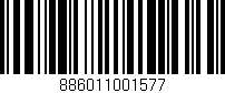 Código de barras (EAN, GTIN, SKU, ISBN): '886011001577'