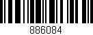 Código de barras (EAN, GTIN, SKU, ISBN): '886084'