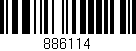 Código de barras (EAN, GTIN, SKU, ISBN): '886114'