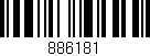 Código de barras (EAN, GTIN, SKU, ISBN): '886181'