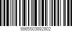 Código de barras (EAN, GTIN, SKU, ISBN): '8865503892802'