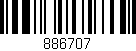 Código de barras (EAN, GTIN, SKU, ISBN): '886707'