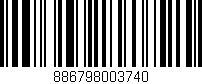 Código de barras (EAN, GTIN, SKU, ISBN): '886798003740'