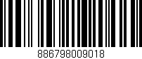 Código de barras (EAN, GTIN, SKU, ISBN): '886798009018'