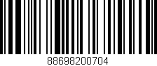 Código de barras (EAN, GTIN, SKU, ISBN): '88698200704'