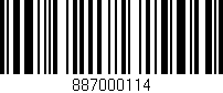 Código de barras (EAN, GTIN, SKU, ISBN): '887000114'