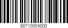 Código de barras (EAN, GTIN, SKU, ISBN): '88710004000'