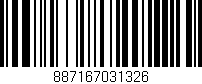 Código de barras (EAN, GTIN, SKU, ISBN): '887167031326'