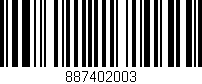 Código de barras (EAN, GTIN, SKU, ISBN): '887402003'