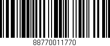 Código de barras (EAN, GTIN, SKU, ISBN): '88770011770'