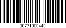 Código de barras (EAN, GTIN, SKU, ISBN): '88771000440'