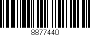 Código de barras (EAN, GTIN, SKU, ISBN): '8877440'