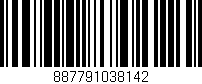 Código de barras (EAN, GTIN, SKU, ISBN): '887791038142'