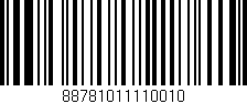 Código de barras (EAN, GTIN, SKU, ISBN): '88781011110010'