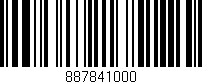 Código de barras (EAN, GTIN, SKU, ISBN): '887841000'