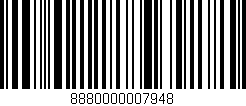 Código de barras (EAN, GTIN, SKU, ISBN): '8880000007948'