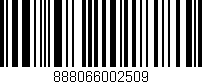 Código de barras (EAN, GTIN, SKU, ISBN): '888066002509'