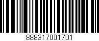 Código de barras (EAN, GTIN, SKU, ISBN): '888317001701'