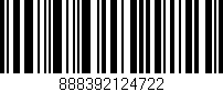 Código de barras (EAN, GTIN, SKU, ISBN): '888392124722'