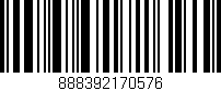 Código de barras (EAN, GTIN, SKU, ISBN): '888392170576'