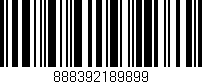 Código de barras (EAN, GTIN, SKU, ISBN): '888392189899'