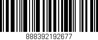 Código de barras (EAN, GTIN, SKU, ISBN): '888392192677'