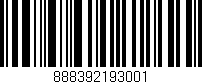 Código de barras (EAN, GTIN, SKU, ISBN): '888392193001'