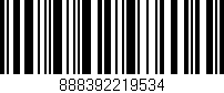 Código de barras (EAN, GTIN, SKU, ISBN): '888392219534'