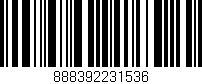 Código de barras (EAN, GTIN, SKU, ISBN): '888392231536'