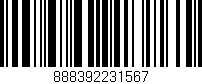 Código de barras (EAN, GTIN, SKU, ISBN): '888392231567'