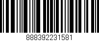 Código de barras (EAN, GTIN, SKU, ISBN): '888392231581'