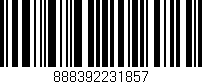 Código de barras (EAN, GTIN, SKU, ISBN): '888392231857'