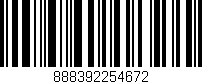 Código de barras (EAN, GTIN, SKU, ISBN): '888392254672'