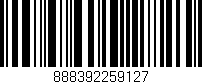 Código de barras (EAN, GTIN, SKU, ISBN): '888392259127'