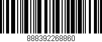 Código de barras (EAN, GTIN, SKU, ISBN): '888392268860'