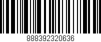 Código de barras (EAN, GTIN, SKU, ISBN): '888392320636'