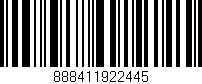 Código de barras (EAN, GTIN, SKU, ISBN): '888411922445'