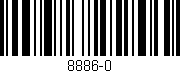 Código de barras (EAN, GTIN, SKU, ISBN): '8886-0'