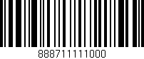 Código de barras (EAN, GTIN, SKU, ISBN): '888711111000'