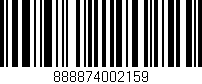 Código de barras (EAN, GTIN, SKU, ISBN): '888874002159'