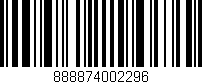 Código de barras (EAN, GTIN, SKU, ISBN): '888874002296'