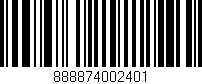Código de barras (EAN, GTIN, SKU, ISBN): '888874002401'