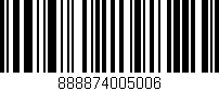 Código de barras (EAN, GTIN, SKU, ISBN): '888874005006'
