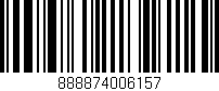 Código de barras (EAN, GTIN, SKU, ISBN): '888874006157'